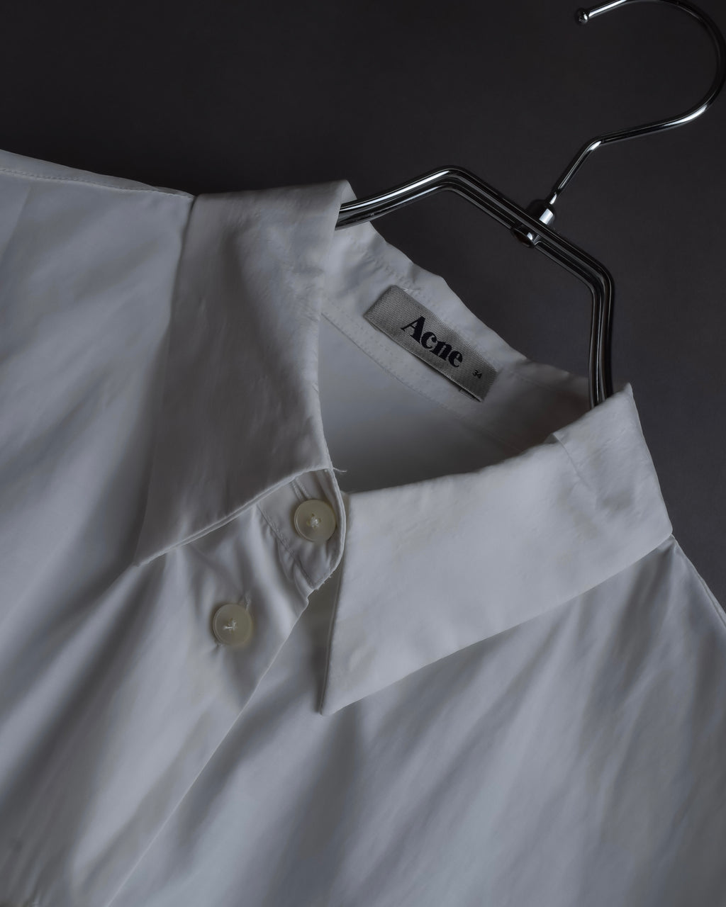 "Acne" Ribbon slit back design shirt