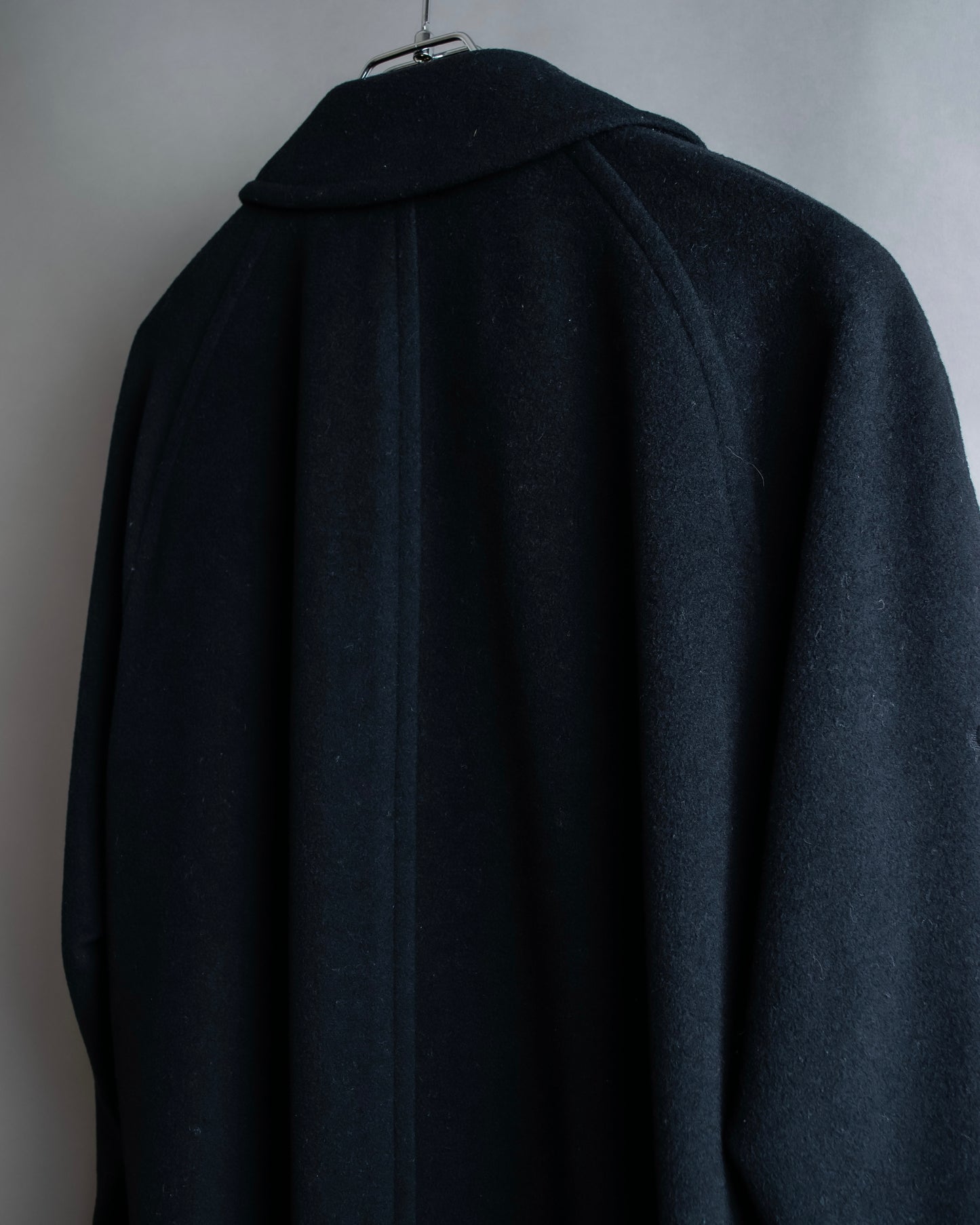 "BURBERRYS" Fly front cashmere blend soutien collar coat