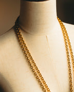 -SPECIAL- “CHANEL” 90’s-00’s Horse motif medallion chain necklace