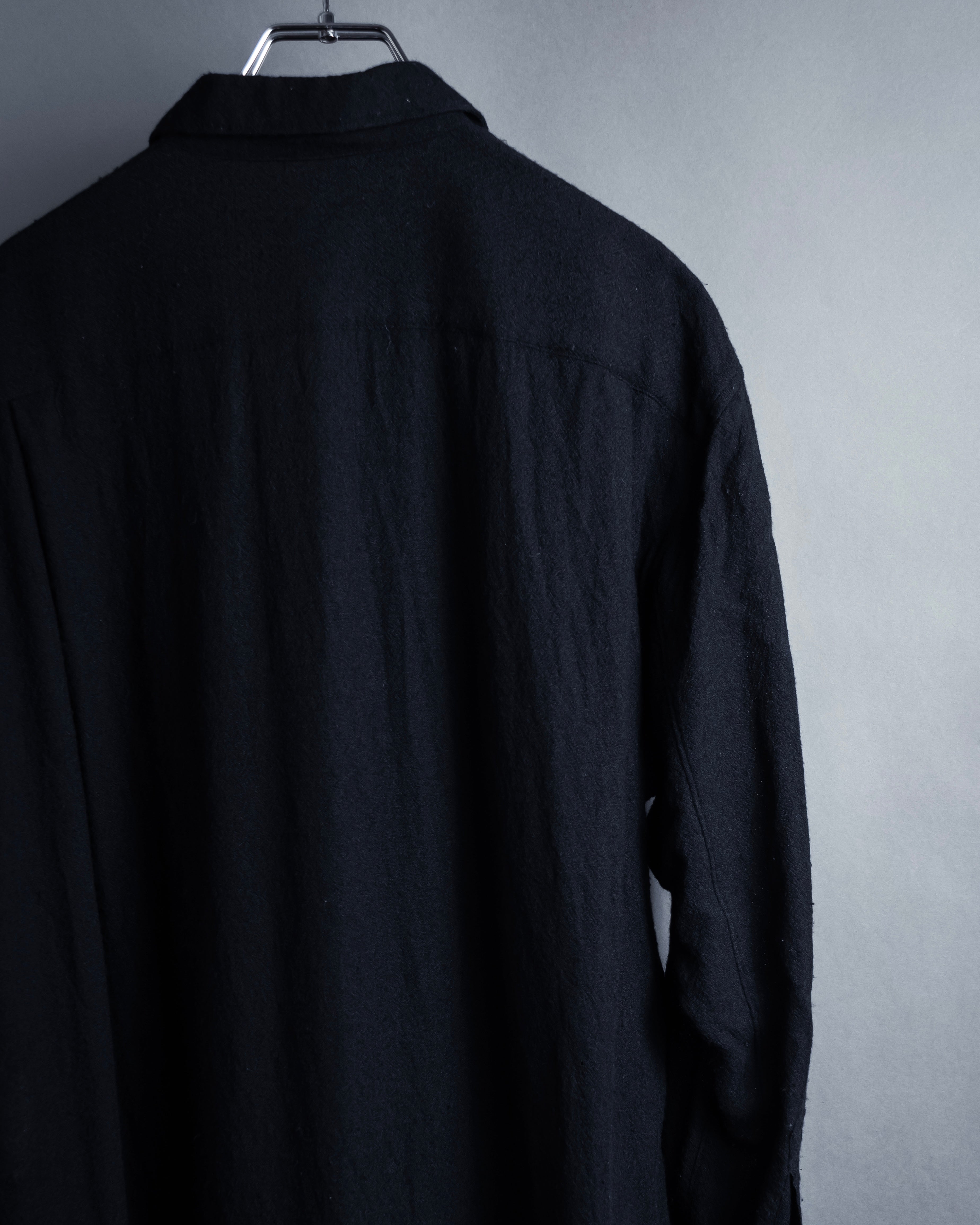 "COMME des GARCONS" 94AW Straight silhouette wool shirt dress
