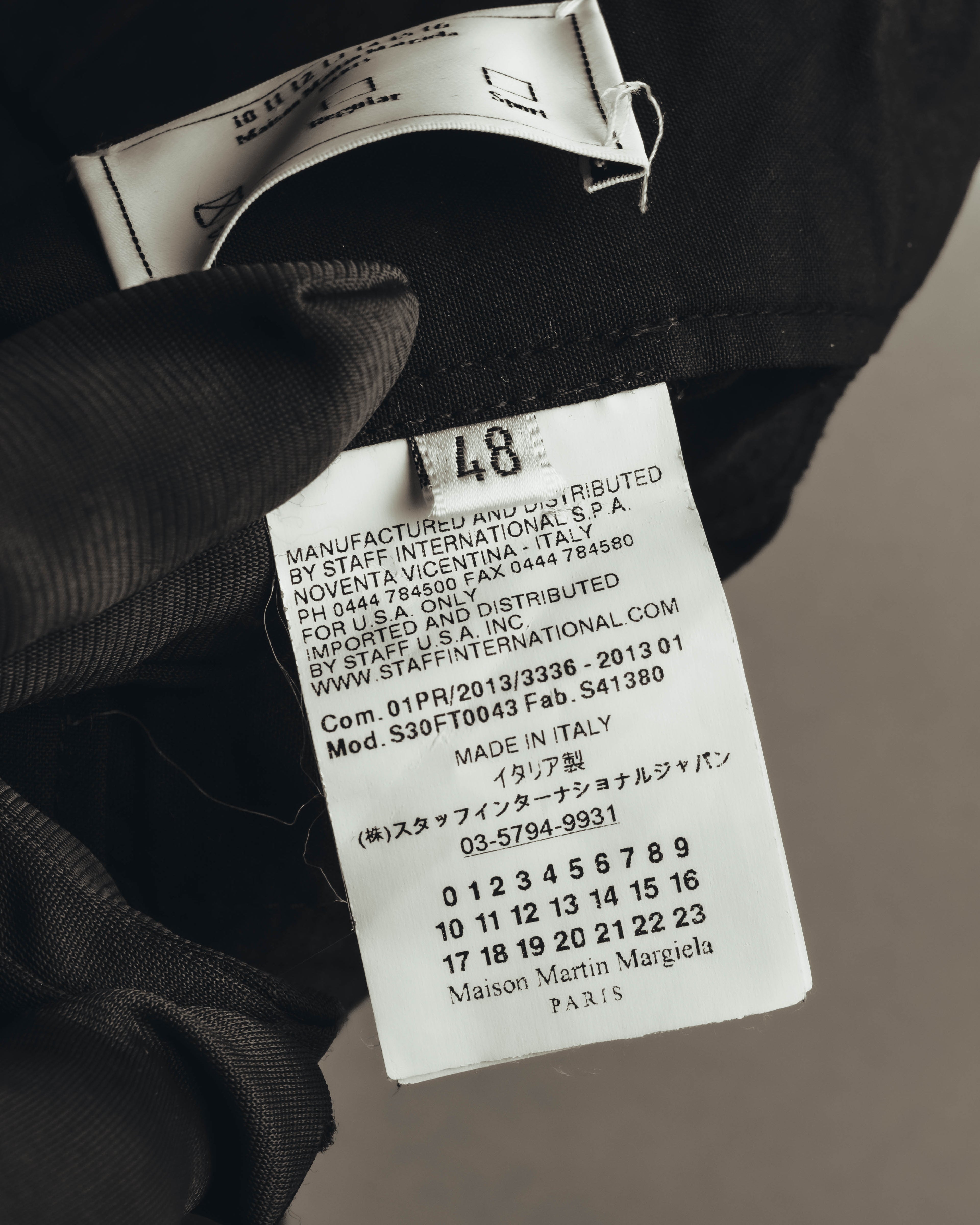 "Maison Martin Margiela" 10's Slim wool trousers