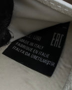 "MAISON MARGIELA" White grain leather round zipper wallet