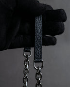 "MAISON MARGIELA" Grained leather chain wallet bag