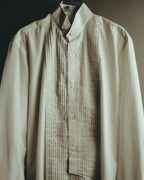 "Vintage" 90's-00's Pleated front tuxedo shirt