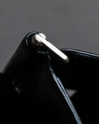 "Saint Laurent" Crocodile embossed leather bi-fold money clip