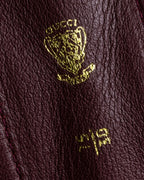 "GUCCI" Equus-derived bordeaux leather belt