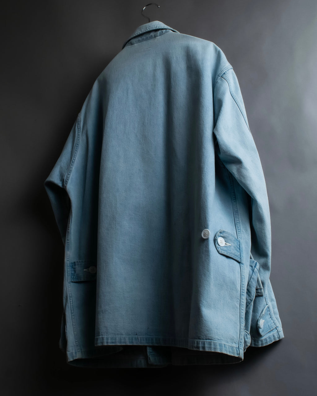 "COMOLI" Flap pocket design oversized denim jacket