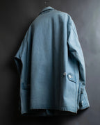 "COMOLI" Flap pocket design oversized denim jacket