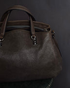"CELINE" Softly structured leather city bag