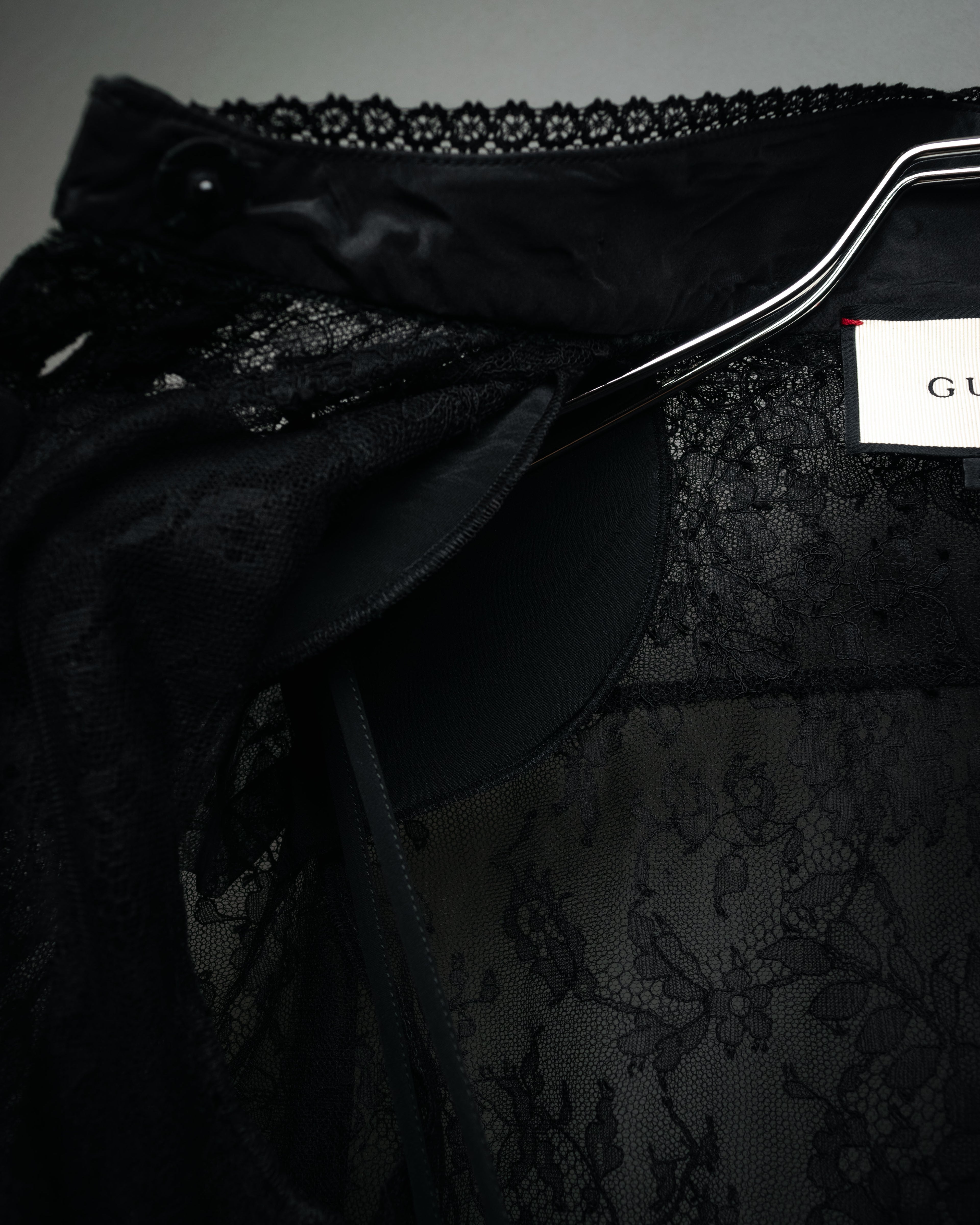 -SPECIAL- “GUCCI“ 2017-18 Fall winter lace bow blouse