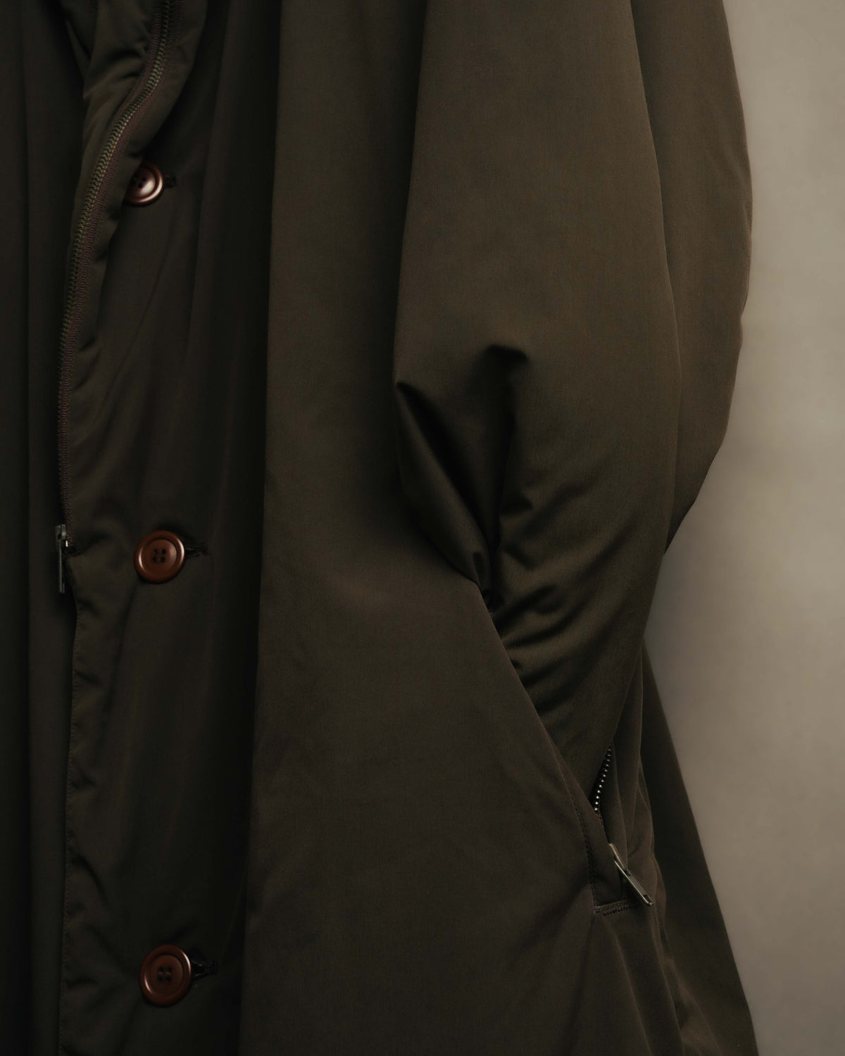 -SPECIAL- "ISSEY MIYAKE MEN" 80's Sculptural padded parachute long coat