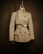 –SPECIAL– “GUCCI” Michele period Ribbon pearl embellished leather belt