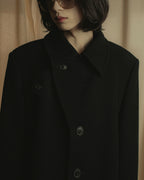 "VIKTOR&ROLF" Sculptural lapel melton coat