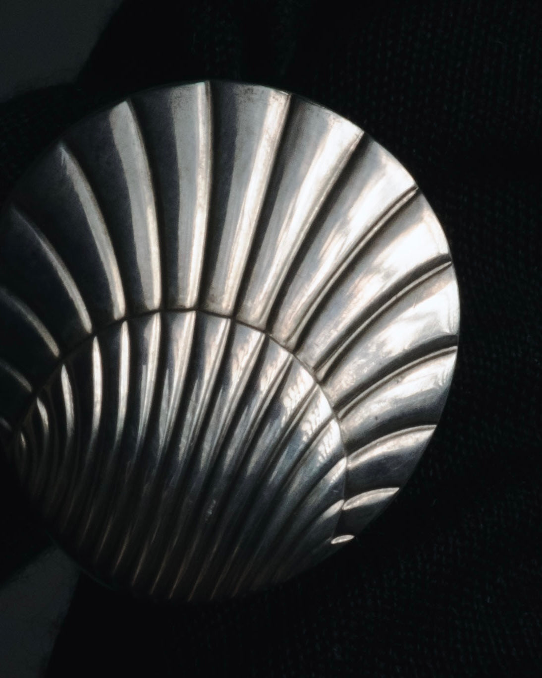 "Georg Jensen" Late 80s - Early 90s sculptural shell motif cufflinks