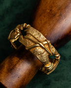 "Christian Lacroix" Sculptural detail gold bracelet