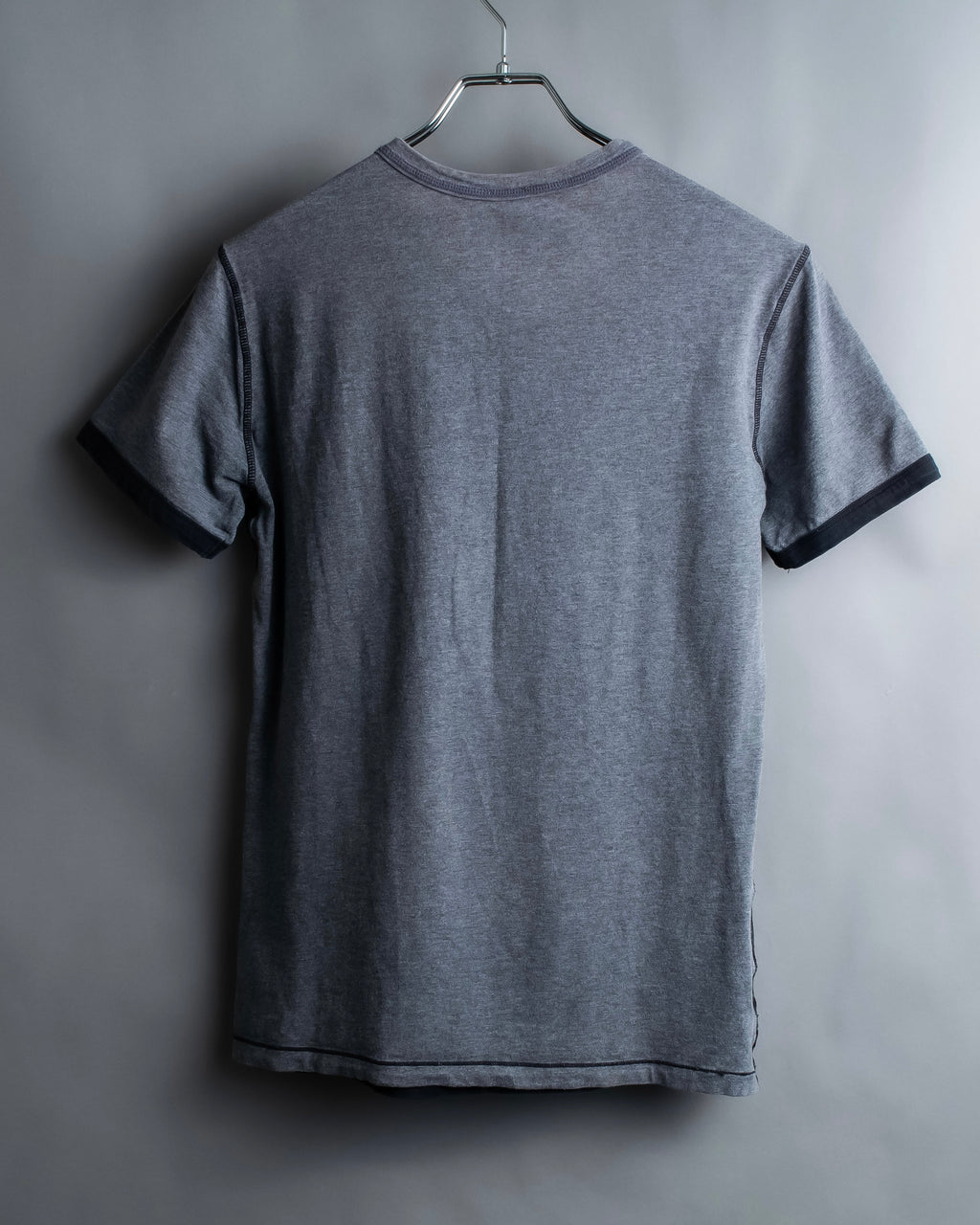 "DOLCE & GABBANA" Black and grey bicolor short sleeve T-shirt