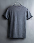 "DOLCE & GABBANA" Black and grey bicolor short sleeve T-shirt