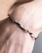 "GEORG JENSEN" Twisted detail silver bracelet