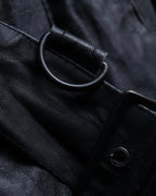 "JEAN PAUL GAULTIER" Firm finish double-zip belted mid-length coat