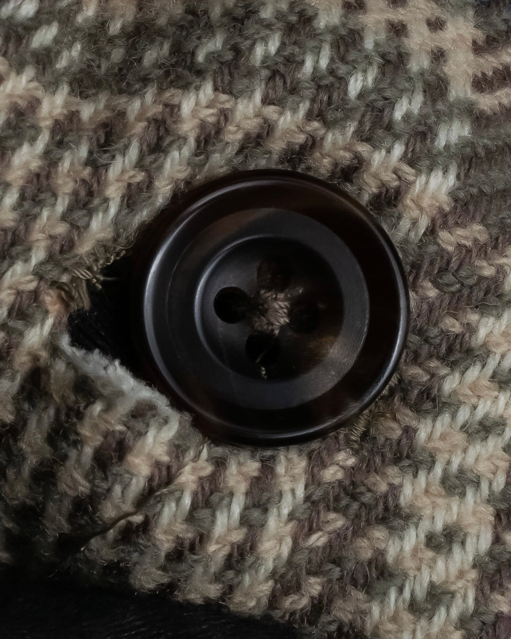 "BURBERRYS" Windowpane pattern tweed tailored jacket