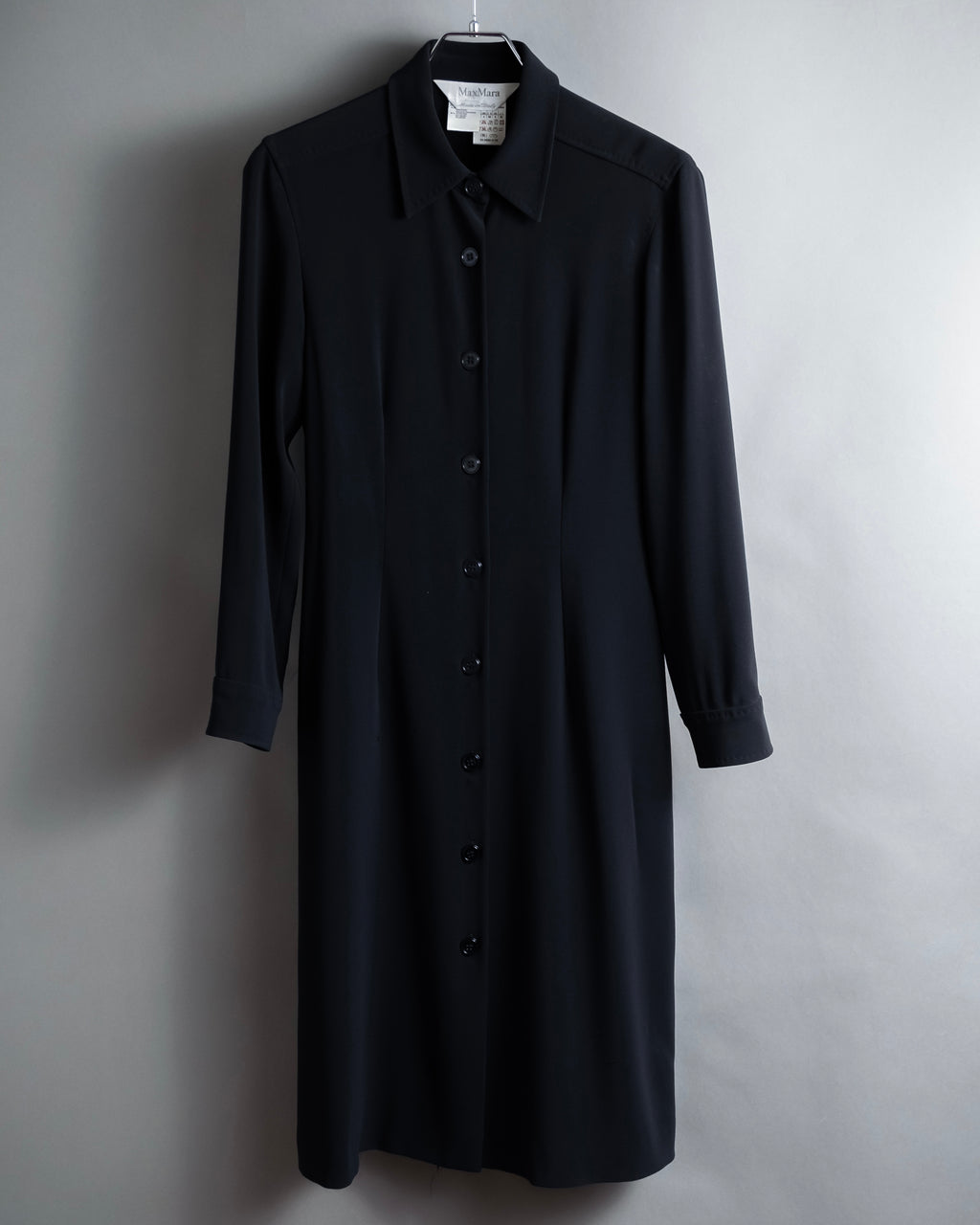 "Max Mara" 90's Refined design long shirt dress