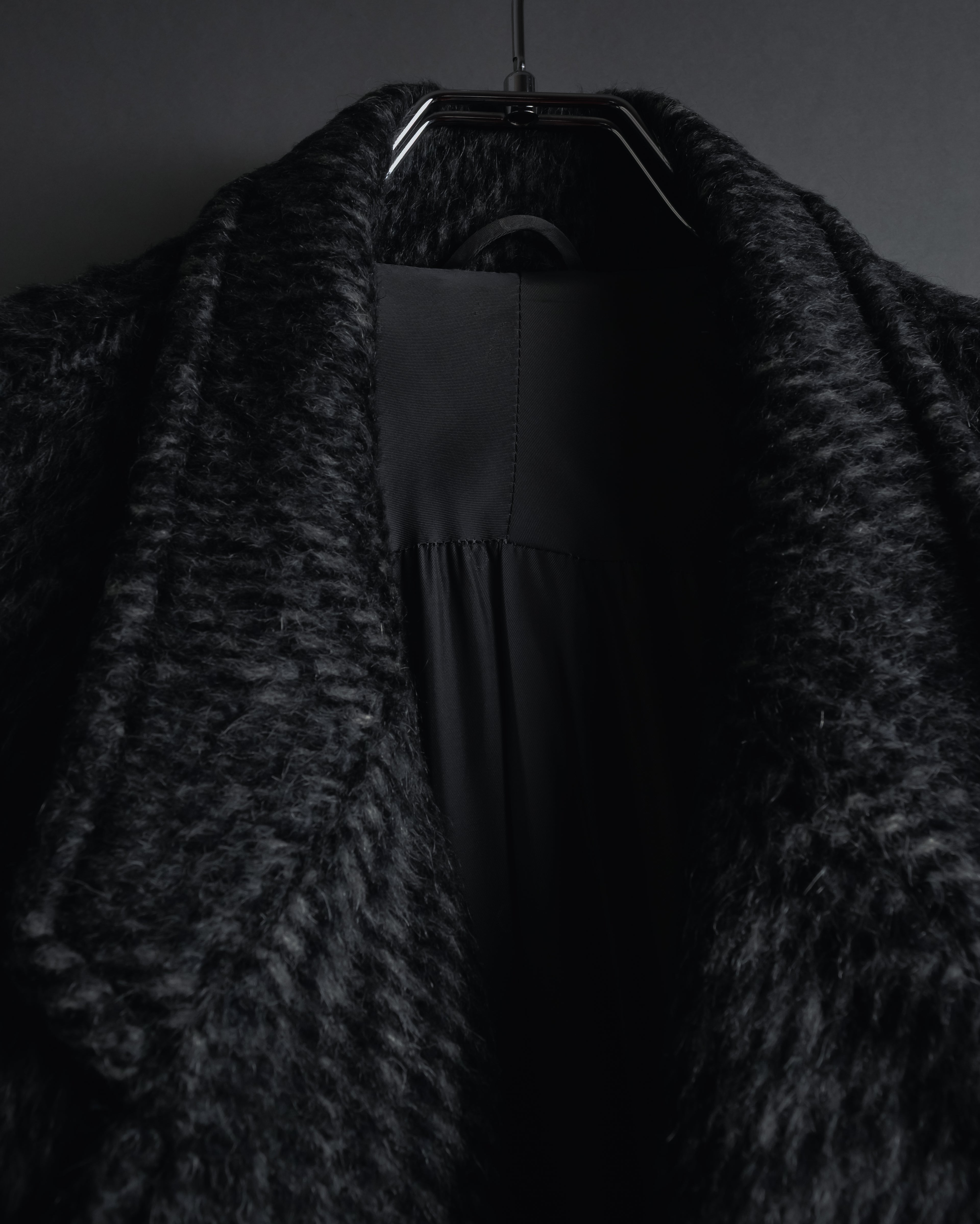 Abrigo de mezcla de mohair de doble botonadura de los años 90 de Christian Dior MONSIEUR