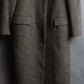 "Yves Saint Laurent Rive Gauche"
Fly front tweed chester coat