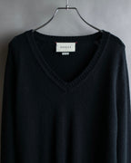 "GUCCI" Horsebit design V-neck cashmere knit