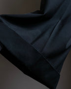 "COMME des GARCONS" Ruffle & tulle asymmetrical docking sarouel slacks