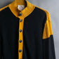 "Vivienne Westwood" Two-tone ribbed switching cardigan