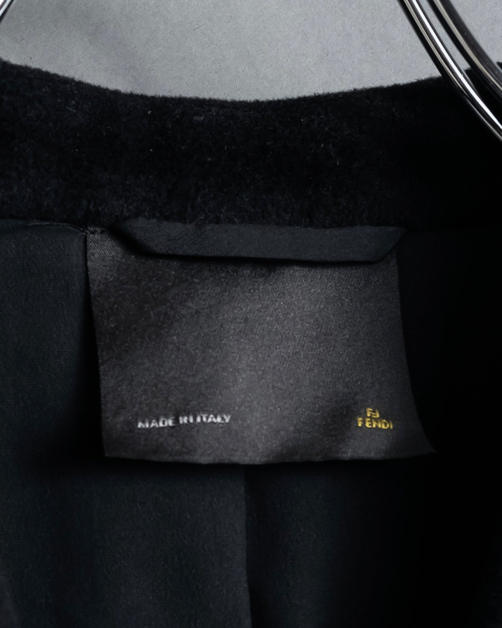 "FENDI" 00's-10's Karl Lagerfeld design shaped long coat