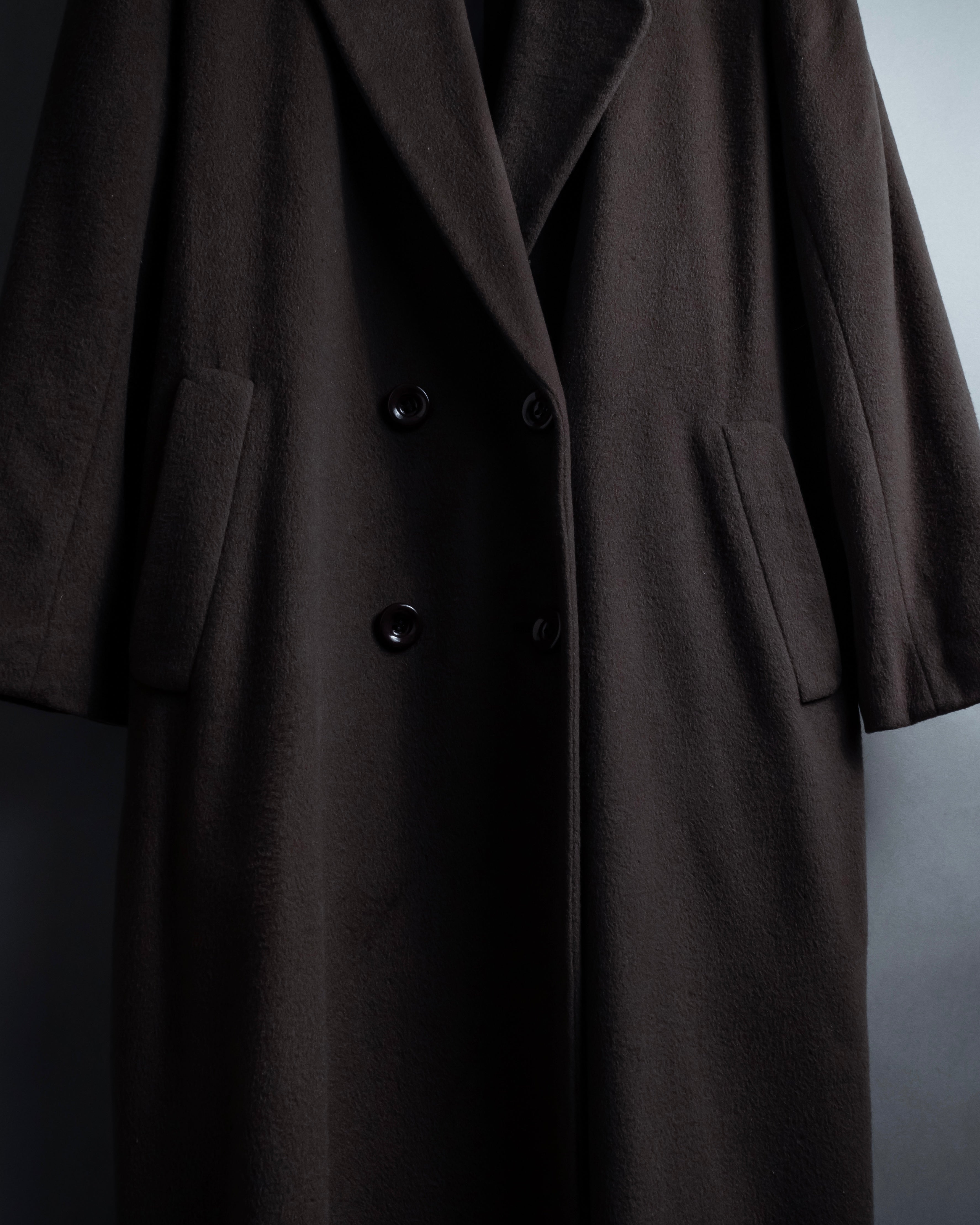 "Vintage 100% pure cashmere long chester coat"