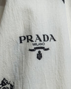 "PRADA" 22SS Sea fable motif print oversized shirt