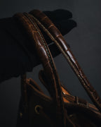 "LOEWE" 90’s drawstring leather bucket bag