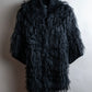 "EMPORIO ARMANI"  Fur fringe design cropped sleeve pullover