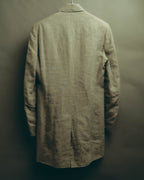 -SPECIAL- “Maison Martin Margiela” 2014SS raw-edge linen tailored jacket