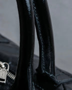 "YVES SAINT LAURENT" Glossy leather easy boston bag