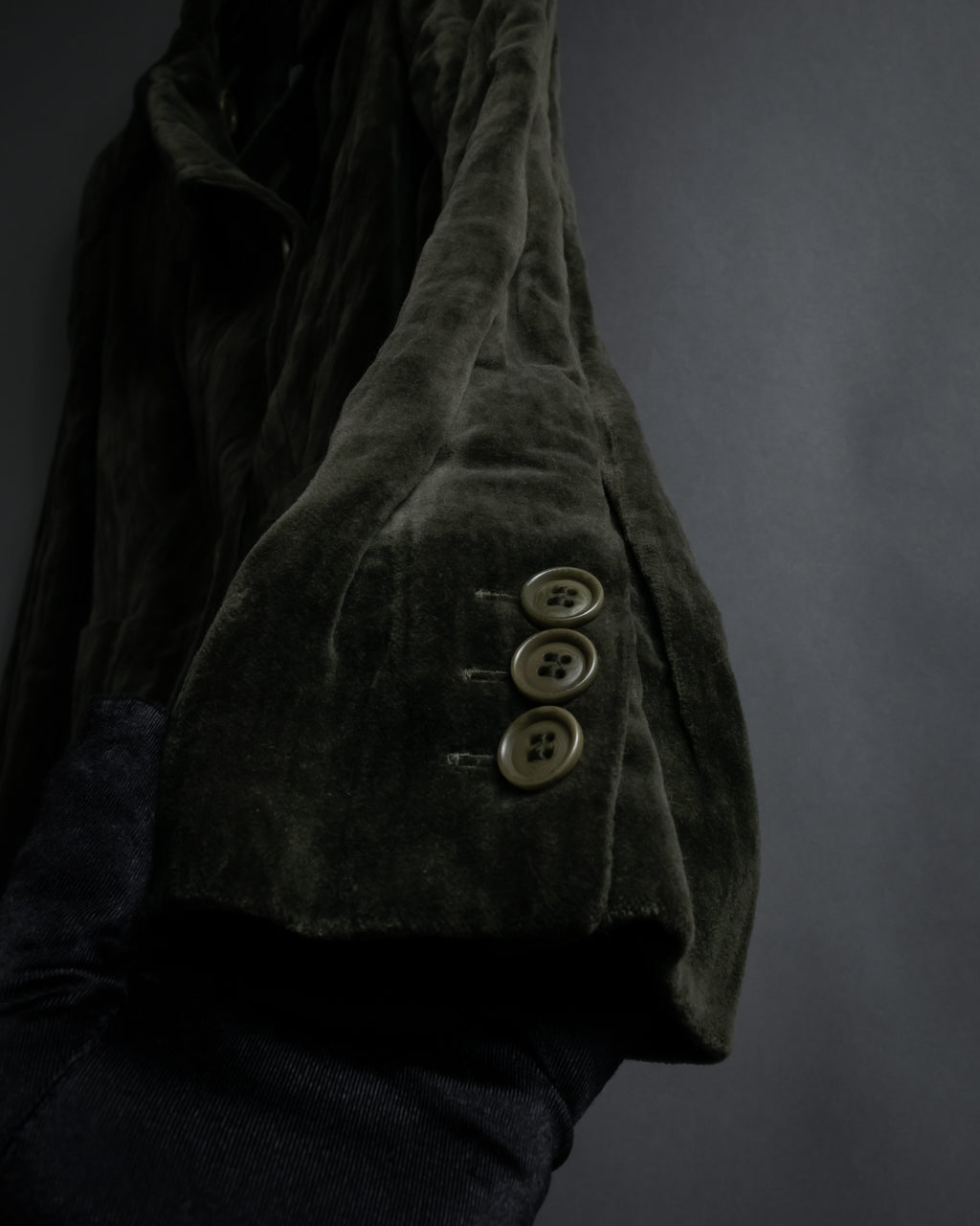 “Max Mara” 90’s-00’s metallic velour jacket