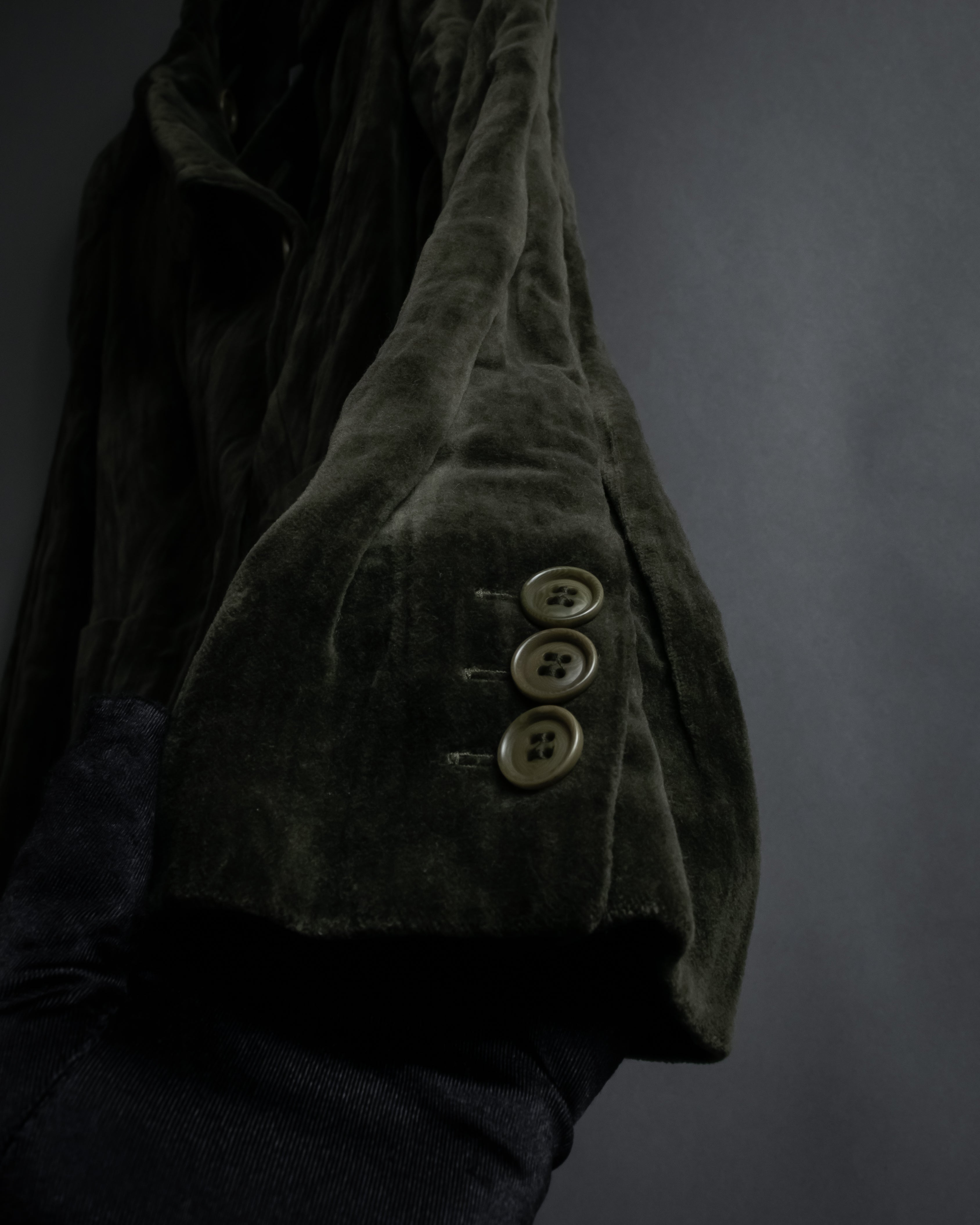 “Max Mara” 90’s-00’s metallic velour jacket