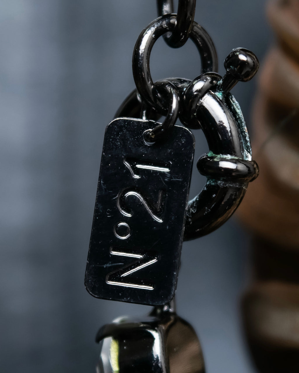 "N21 NUMERO VENTUNO" Studded diamond combination necklace