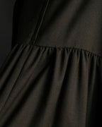 "SUPPORT SURFACE" Belted gather design flare long skirt