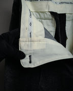 “Christian Dior MONSIEUR” 80’s-90’s Velour two tuck wide trousers