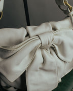 -SPECIAL- “Yves Saint Laurent” 2004-2011 Pilati era bow leather shoulder bag