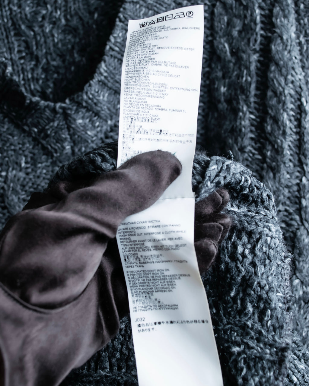 "MM6 MAISON MARGIELA" Cabled melange sleeveless knit