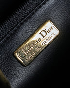 "Christian Dior" 80’s-90’s equestrian grain leather shoulder bag