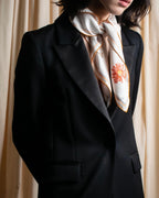 "HUGO BOSS" Satin switch lapel shaped tailored coat