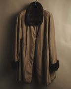 "ROBERTO VALENTINO" Reversible brown fur coat