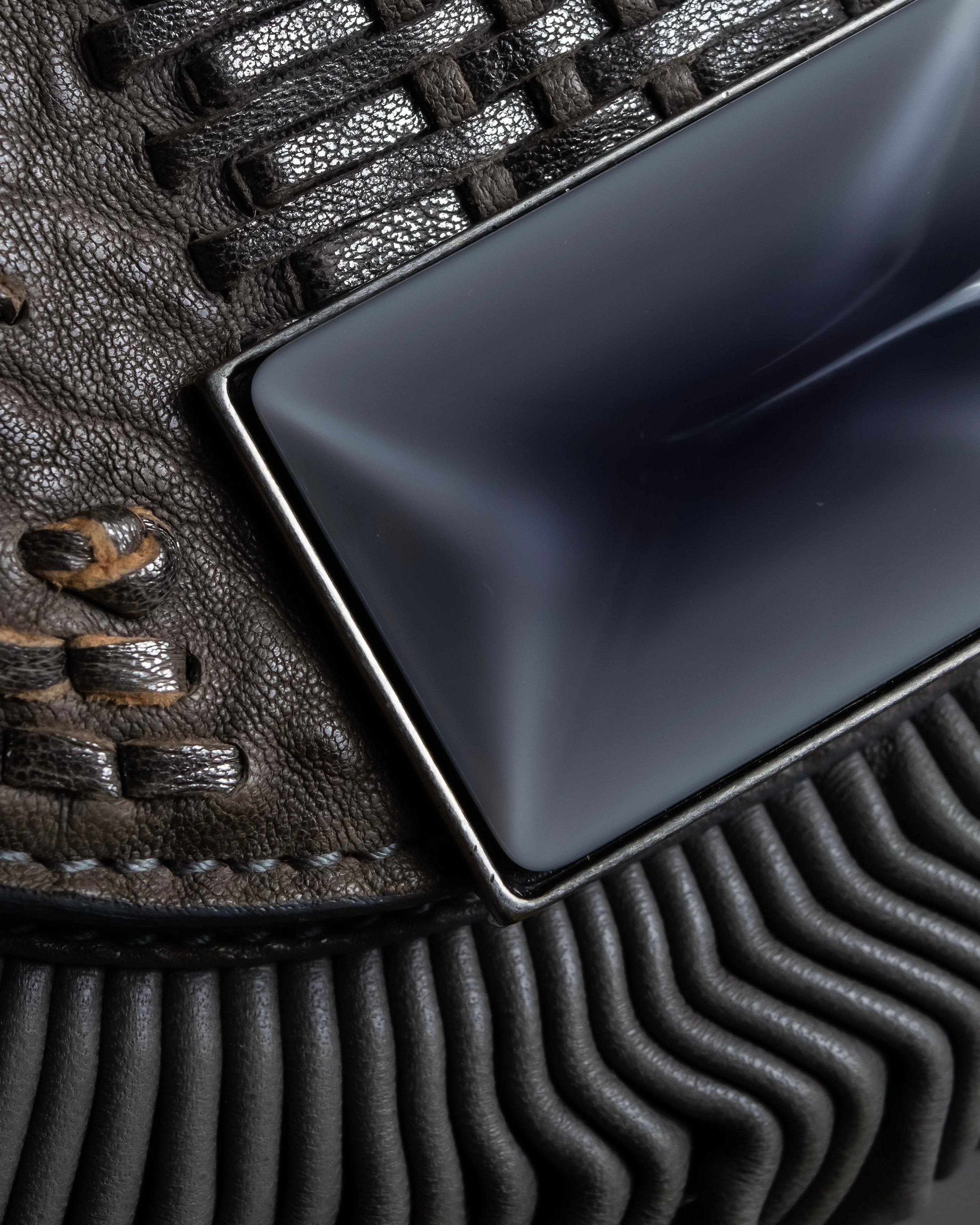 "Christian Dior" John Galliano period Gathering design leather hand bag