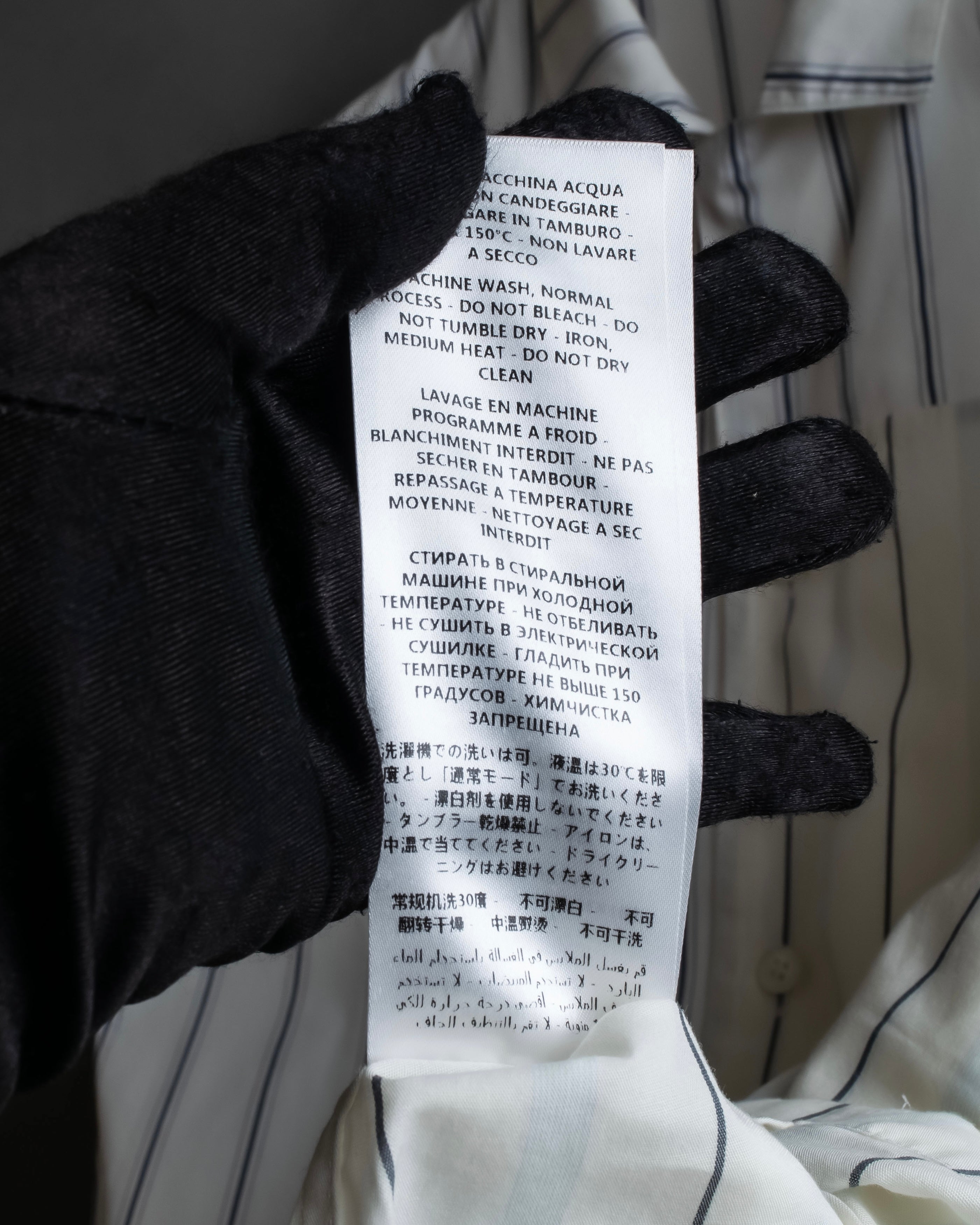 "STELLA McCARTNEY" 18SS Drag queen graphic design stripe shirt