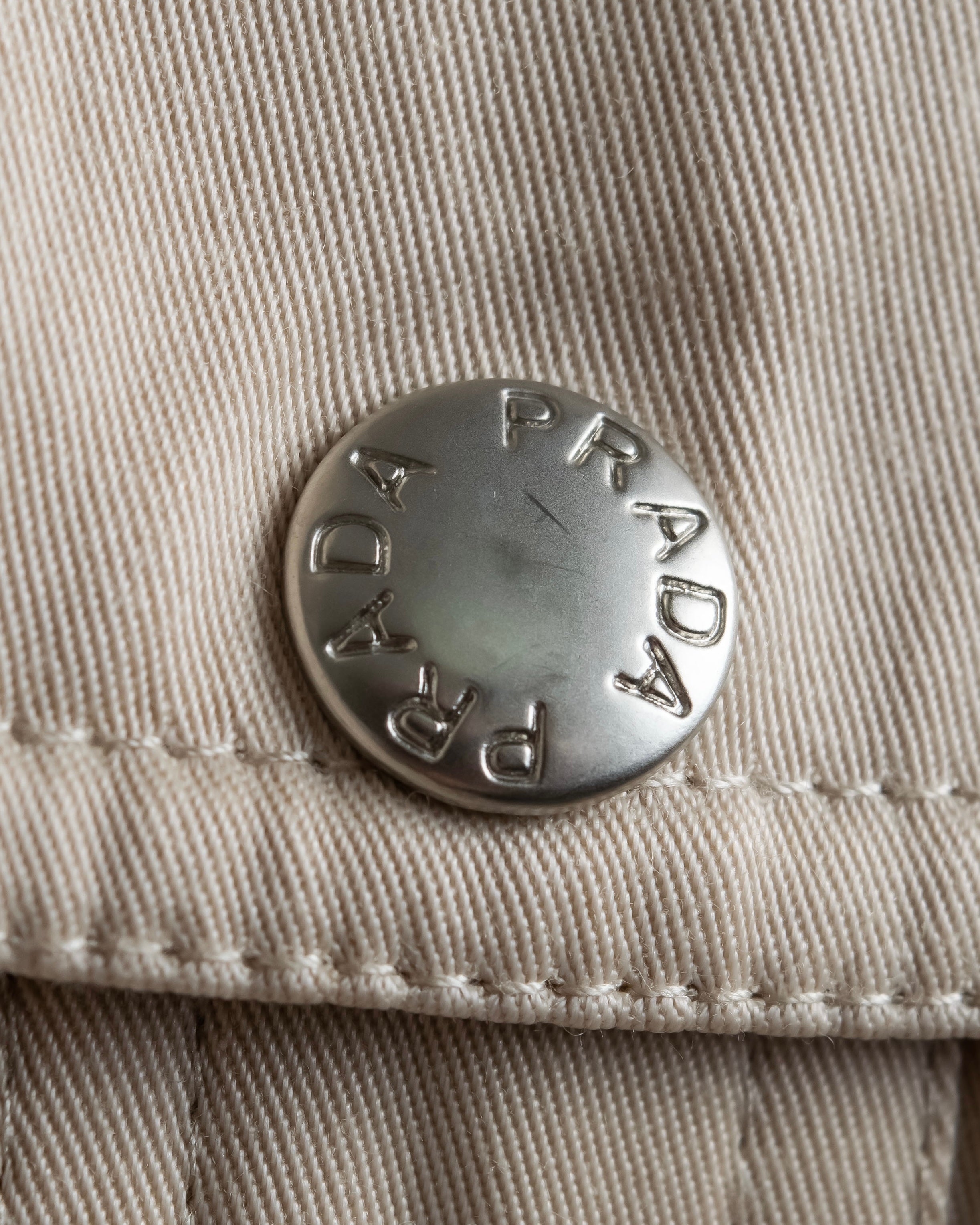 "PRADA" Military detail cotton jacket